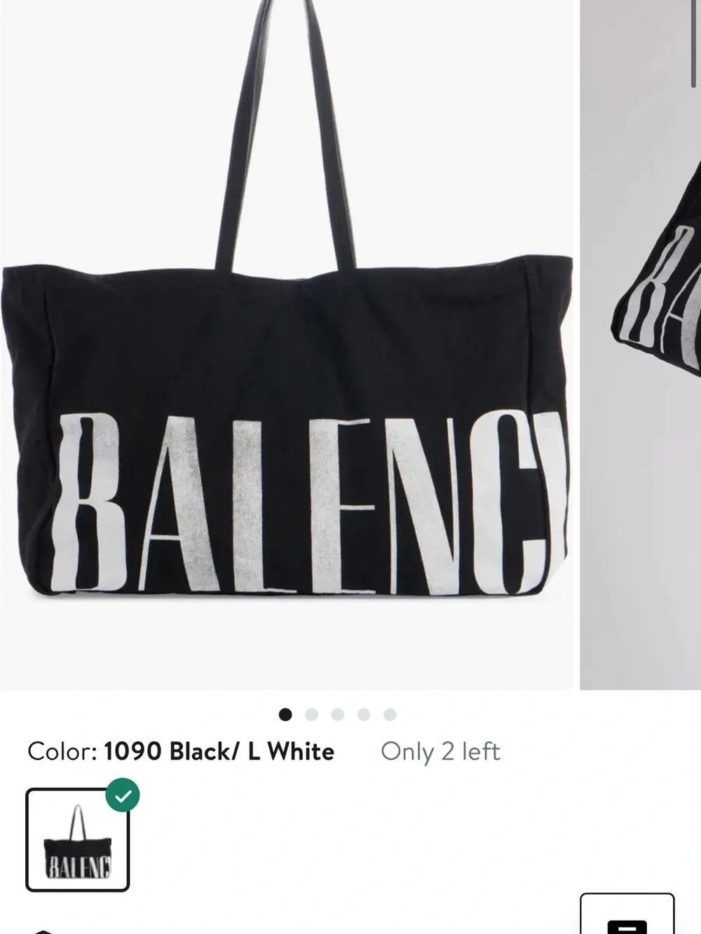 Balenciaga East West Large Canvas Tote